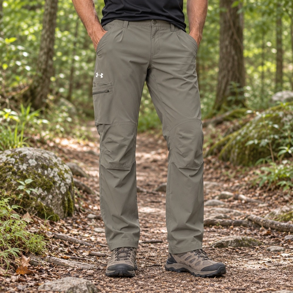 Under Armour Men's 34x34 khaki Cargo mantra Hiking Pants Loose Gorpcore Trail